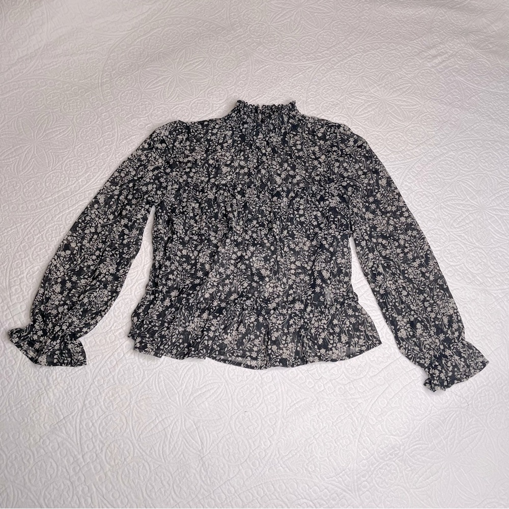 Rabbit Rose Floral Print Top